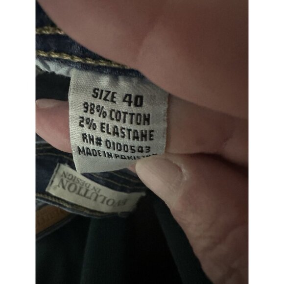 Evolution In Design Men’s Distressed Paint Splatter Jean Shorts Size 40 - Picture 10 of 10